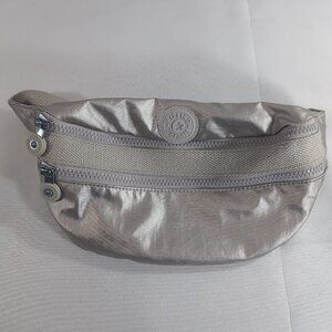 Kipling Fanny Pack Waist Belt Bag Metallic Gold Beige Unisex AC-7621-0LT Travel